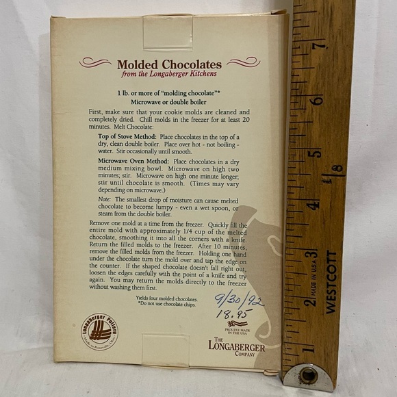 Vintage Santa Claus 1992 Longaberger Pottery Cookie Mold - Picture 4 of 5